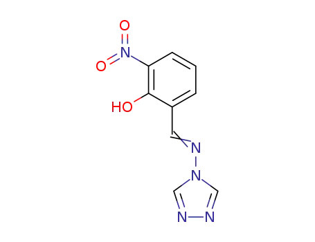 Molecular Structure of 35546-56-6 (2-Nitro-6-[(E)-(4H-1,2,4-triazol-4-ylimino)methyl]phenol)