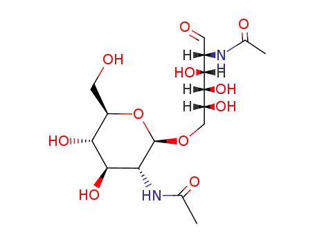 Molecular Structure of 35385-05-8 (2-ACETAMIDO-6-O-(2-ACETAMIDO-2-DEOXY-B-D -GLUCOPYRA)
