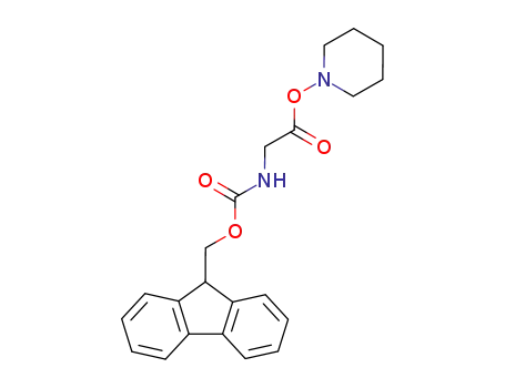 Molecular Structure of 35661-61-1 (1-(<i>N</i>-fluoren-9-ylmethoxycarbonyl-glycyloxy)-piperidine)