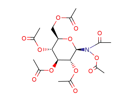 Acetamide, N-(acetyloxy)-N-(2,3,4,6-tetra-O-acetyl-.beta.-D-glucopyranosyl)-