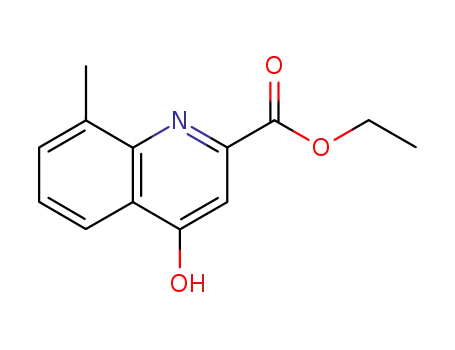 Molecular Structure of 35975-62-3 (ethyl 8-methyl-4-oxo-1,4-dihydroquinoline-2-carboxylate)
