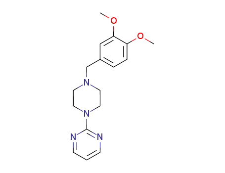 Molecular Structure of 3601-85-2 (2-(4-Veratryl-1-piperazinyl)pyrimidine)