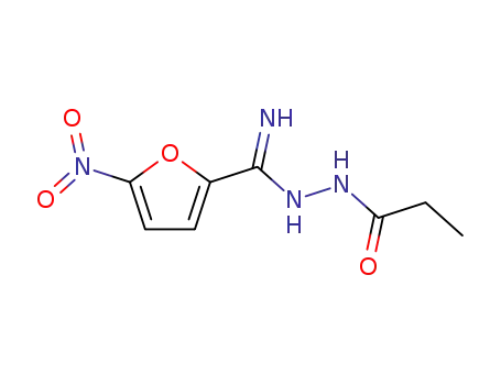 Molecular Structure of 3777-12-6 (N(SUP.2)-PROPIONYL-5-NITRO-2-FUROHYDRAZIDEIMIDE)
