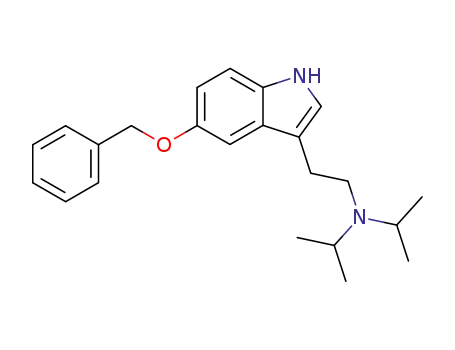 Molecular Structure of 1051-90-7 ([2-(5-benzyloxy-indol-3-yl)-ethyl]-diisopropyl-amine)