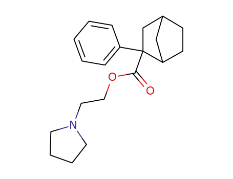 Molecular Structure of 3570-06-7 (2-Phenylbicyclo[2.2.1]heptane-2-carboxylic acid 2-(1-pyrrolidinyl)ethyl ester)