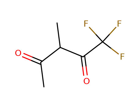 Molecular Structure of 360-82-7 (1,1,1-trifluoro-3-methylpentane-2,4-dione)