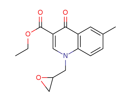 Molecular Structure of 1435910-84-1 (ethyl 6-methyl-1-(oxiran-2-ylmethyl)-4-oxo-1,4-dihydroquinoline-3-carboxylate)