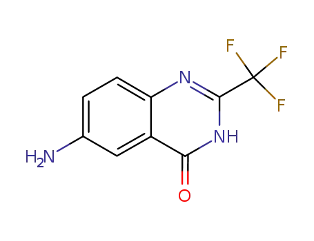 Molecular Structure of 35982-21-9 (6-AMINO-2-TRIFLUOROMETHYL-QUINAZOLIN-4-OL)