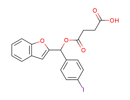 Succinic acid hydrogen 1-[α-(2-benzofuranyl)-p-iodobenzyl] ester