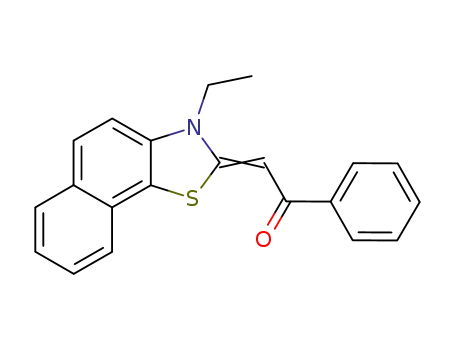 2-(3-ethyl-3<i>H</i>-naphtho[2,1-<i>d</i>]thiazol-2-ylidene)-1-phenyl-ethanone