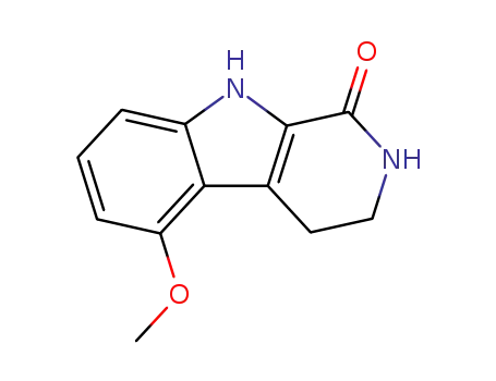 Molecular Structure of 26579-73-7 (5-methoxy-1-oxo-1,2,3,4-tetrahydro-β-carboline)
