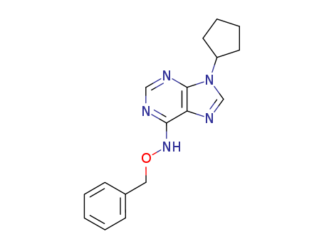 9H-Purin-6-amine,9-cyclopentyl-N-(phenylmethoxy)- cas  35967-02-3
