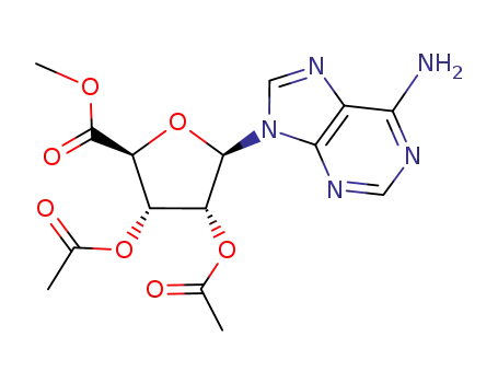 methyl 1-[adenin-9-yl]-2,3-di-O-acetyl-β-D-ribofuronate