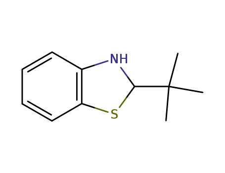 Molecular Structure of 35844-59-8 (Benzothiazole, 2-(1,1-dimethylethyl)-2,3-dihydro- (9CI))