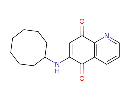 Molecular Structure of 35961-95-6 (6-(cyclooctylamino)-5,8-quinolinequinone)