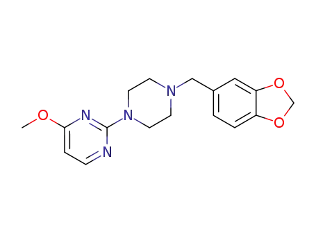 4-メトキシ-2-(4-ピペロニル-1-ピペラジニル)ピリミジン