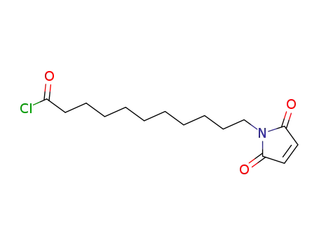 Molecular Structure of 280136-41-6 (11-maleimidoundecanoyl chloride)