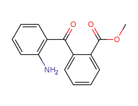 Molecular Structure of 36259-21-9 (2-(2-Aminobenzoyl)benzoic acid methyl ester)