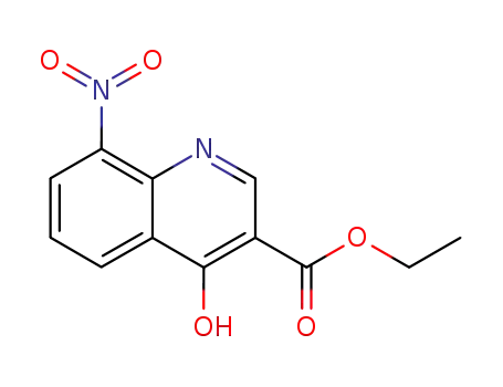 8-nitro-4-hydroxy-quinoline-3-carboxylic acid ethylester