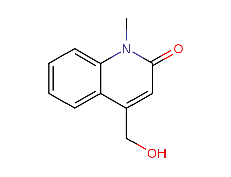 Molecular Structure of 35982-84-4 (2(1H)-Quinolinone,4-(hydroxymethyl)-1-methyl-(9CI))