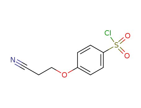 Benzenesulfonyl chloride, 4-(2-cyanoethoxy)- (9CI)
