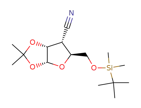 5-O-(tert-butyldimethylsilyl)-3-C-cyano-3-deoxy-1,2-O-isopropylidene-α-D-ribo-pentofuranose