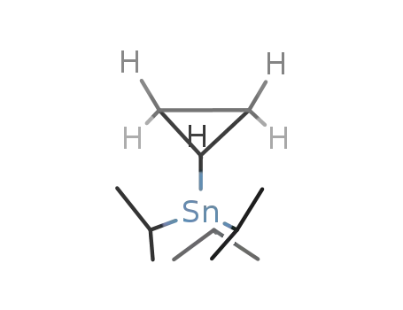 Molecular Structure of 35825-29-7 (Cyclopropyltriisopropylstannane)