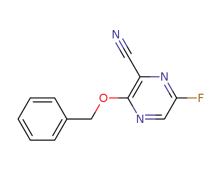 3-(benzyloxy)-6-fluoro-2-pyrazinecarbonitrile