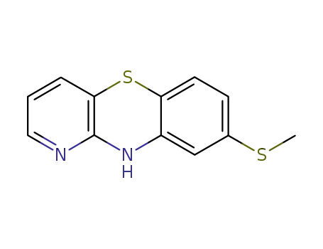 Molecular Structure of 117000-77-8 (8-methylsulfanyl-10<i>H</i>-benzo[<i>b</i>]pyrido[2,3-<i>e</i>][1,4]thiazine)