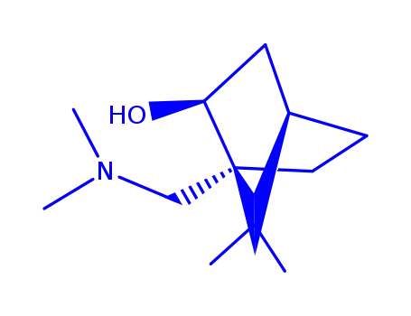 Molecular Structure of 58256-43-2 (Bicyclo[2.2.1]heptan-2-ol, 1-[(dimethylamino)methyl]-7,7-dimethyl-, exo-)