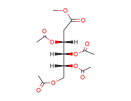 Molecular Structure of 35813-17-3 (3-O,4-O,5-O,6-O-Tetraacetyl-2-deoxy-D-arabino-hexonic acid methyl ester)