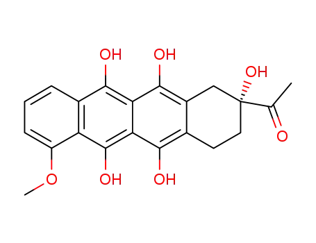Molecular Structure of 86632-73-7 (7-deoxydaunomycinone hydroquinone)