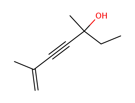 Molecular Structure of 3601-67-0 (3,6-DIMETHYL-6-HEPTEN-4-YN-3-OL)