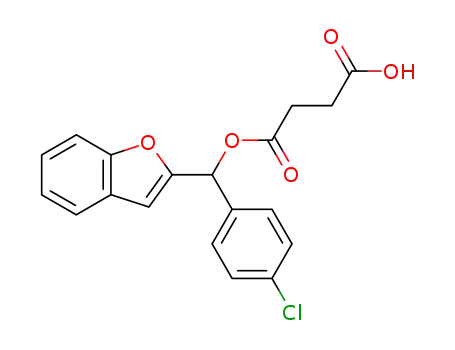 こはく酸水素1-[α-(2-ベンゾフラニル)-p-クロロベンジル]