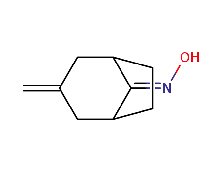 Molecular Structure of 362656-66-4 (Bicyclo[3.2.1]octan-8-one, 3-methylene-, oxime (9CI))