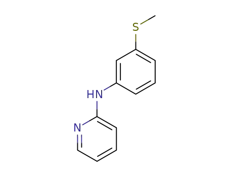 Molecular Structure of 106167-23-1 ((3-methylsulfanyl-phenyl)-pyridin-2-yl-amine)