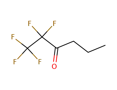 Molecular Structure of 357-46-0 (1,1,1,2,2-pentafluorohexan-3-one)
