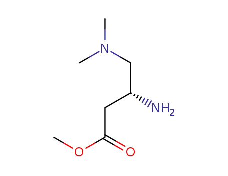 Molecular Structure of 362704-90-3 (Butanoic acid, 3-amino-4-(dimethylamino)-, methyl ester, (3R)- (9CI))