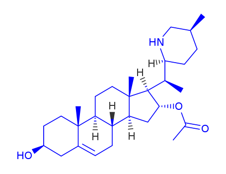 Pregn-5-ene-3,16-diol,20-[(2S,5S)-5-methyl-2-piperidinyl]-, 16-acetate, (3b,16a,20S)- (9CI)