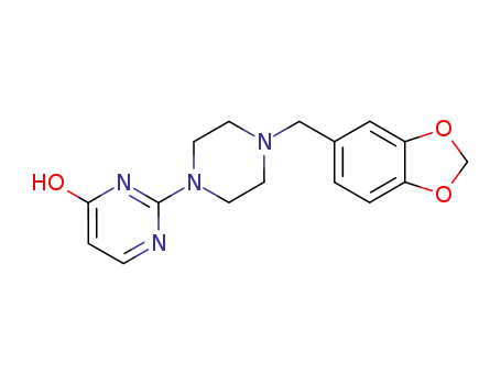 2-(4-ピペロニル-1-ピペラジニル)-4-ピリミジノール