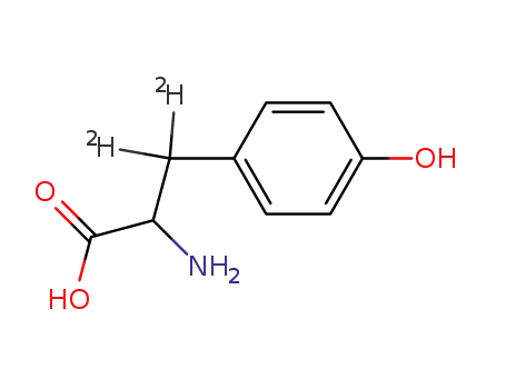 Molecular Structure of 72963-27-0 (L-TYROSINE (3,3-D2))