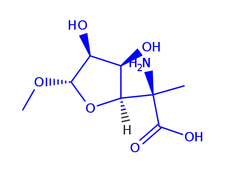 Molecular Structure of 360577-29-3 (ba-L-Gulofuranosiduronic acid, methyl 5-amino-5-deoxy-5-C-methyl- (9CI))