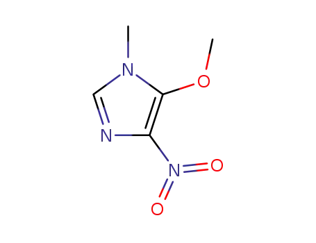 Molecular Structure of 35687-41-3 (5-METHOXY-1-METHYL-3-NITRO-1H-IMIDAZOLE)