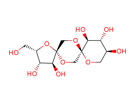 Molecular Structure of 108865-43-6 (β-L-sorbofuranose-α-L-sorbopyranose 1,2':2,1'-dianhydride)