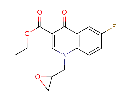 ethyl 6-fluoro-1-(oxiran-2-ylmethyl)-4-oxo-1,4-dihydroquinoline-3-carboxylate