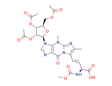 (S)-(E)-4-<4,6-dimethyl-9-oxo-3-(2,3,5-tri-O-acetyl-β-D-ribofuranosyl)-4,9-dihydro-3H-imidazo<1,2-a>purin-7-yl>-2-<(methoxycarbonyl)amino>but-3-enoic acid