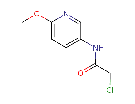 Molecular Structure of 36145-27-4 (2-CHLORO-N-(6-METHOXYPYRIDIN-3-YL)ACETAMIDE)