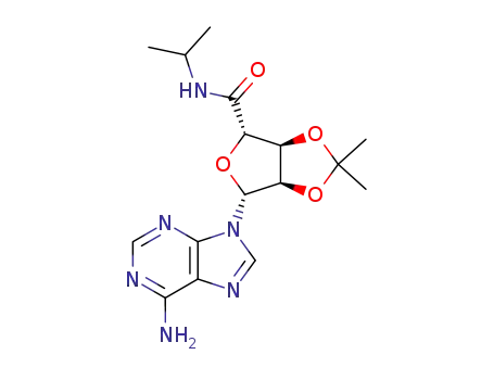 Molecular Structure of 222527-41-5 (5'-N-isopropyl-2',3'-O-isopropylidenecarboxamidoadenosine)