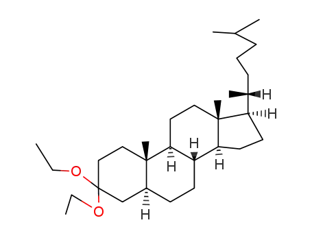 Molecular Structure of 3621-03-2 (5α-Cholestan-3-one diethyl acetal)
