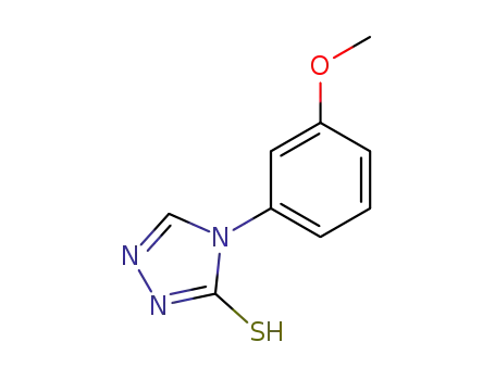 Molecular Structure of 36017-21-7 (4-(3-METHOXYPHENYL)-4H-1,2,4-TRIAZOLE-3-THIOL)